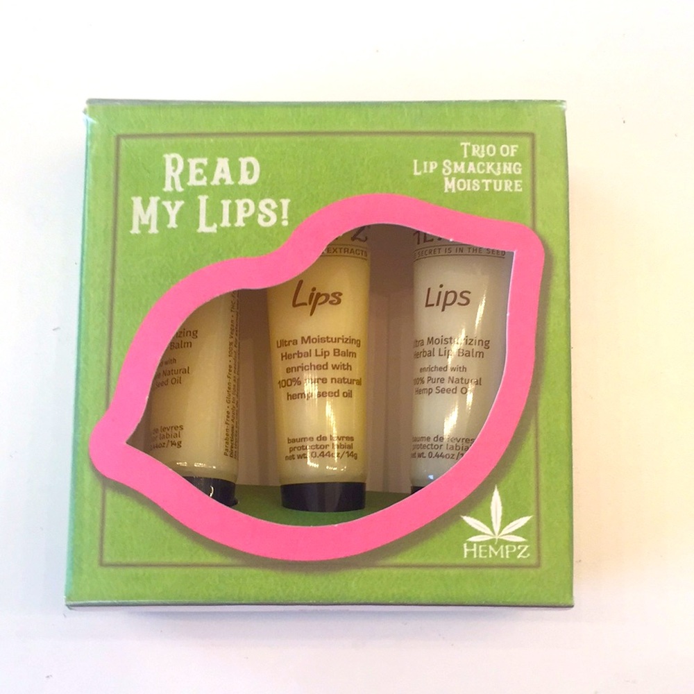 Hempz “Read My Lips” Lip Balm 3 Pack! Herbal moist
